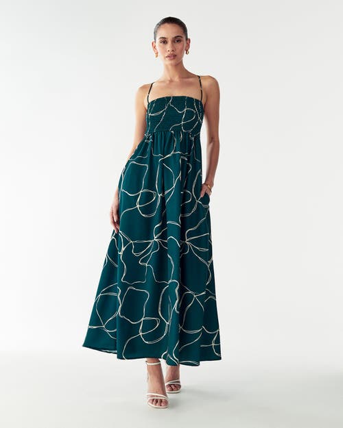 Willa Acamar Maxi Dress In Green