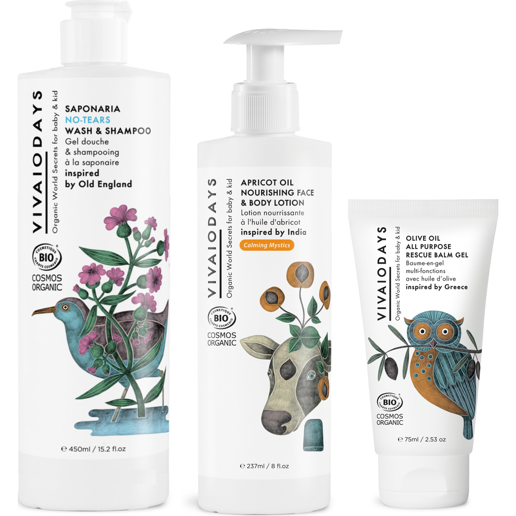 VIVAIODAYS Daily 3-Step Ritual Bundle Cleanse, Hydrate, Soothe in White  product