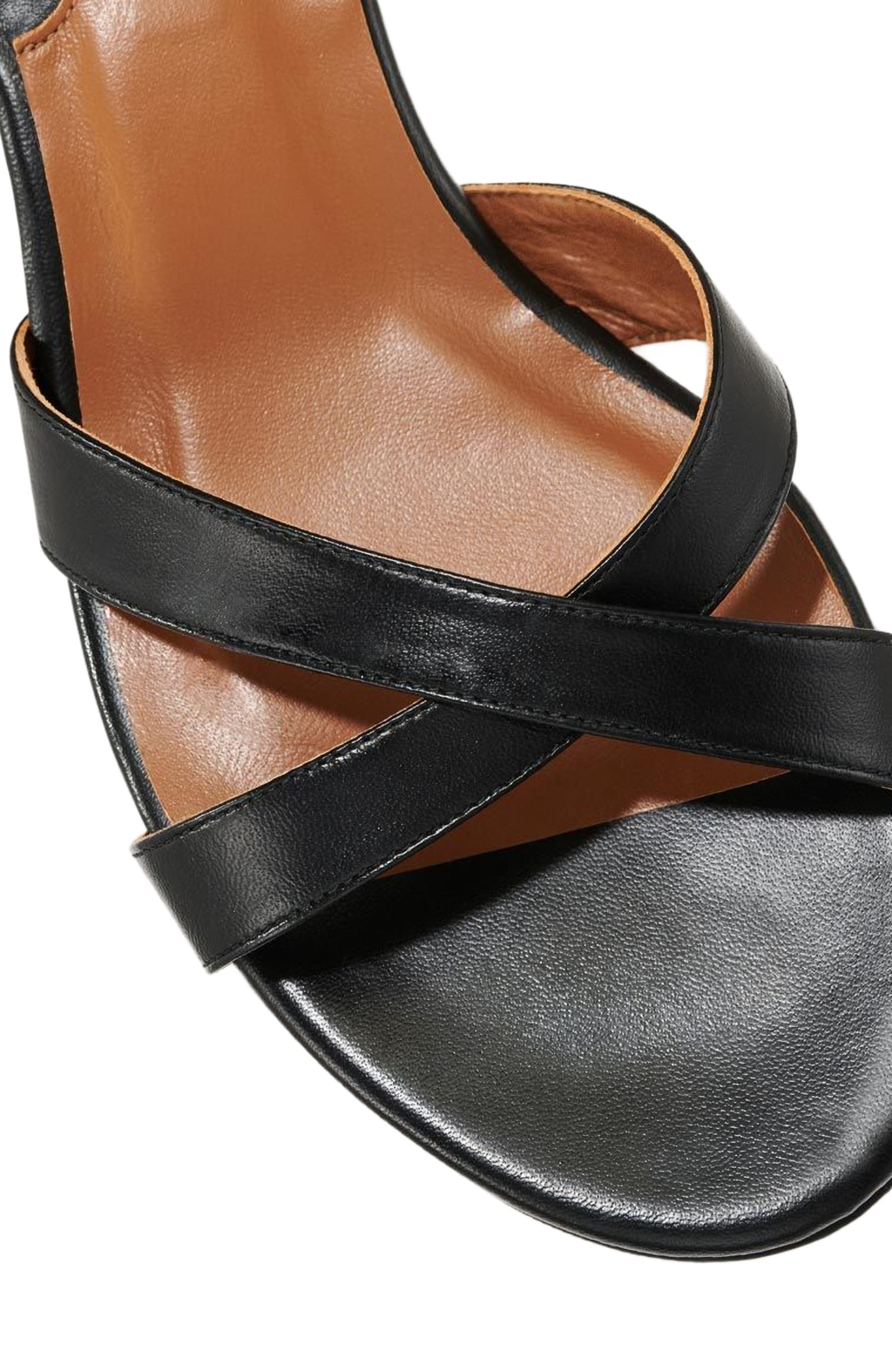 The Lena Sandal, Alternate, color, Black Nappa