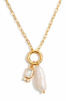 Pearl Shimmer Pendant Necklace