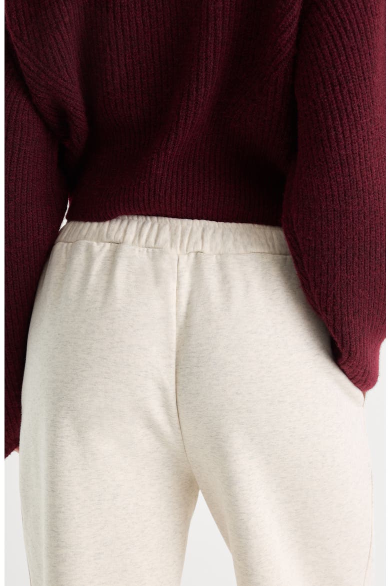 The Brushed Fleece Wide Leg Sweatpants, Alternate, color, OATMEAL001