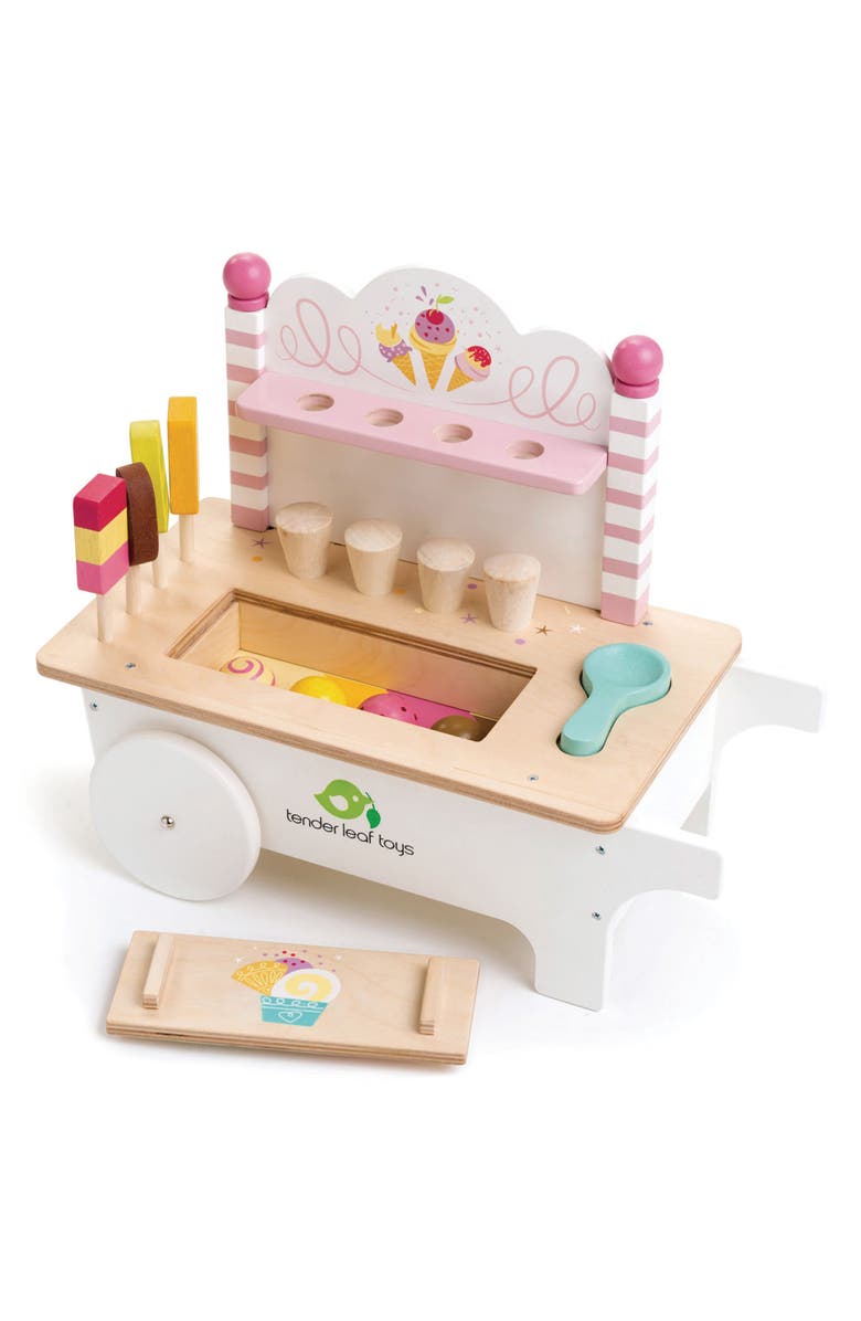 Tender Leaf Toys Ice Cream Cart Playset, Main, color, Multi