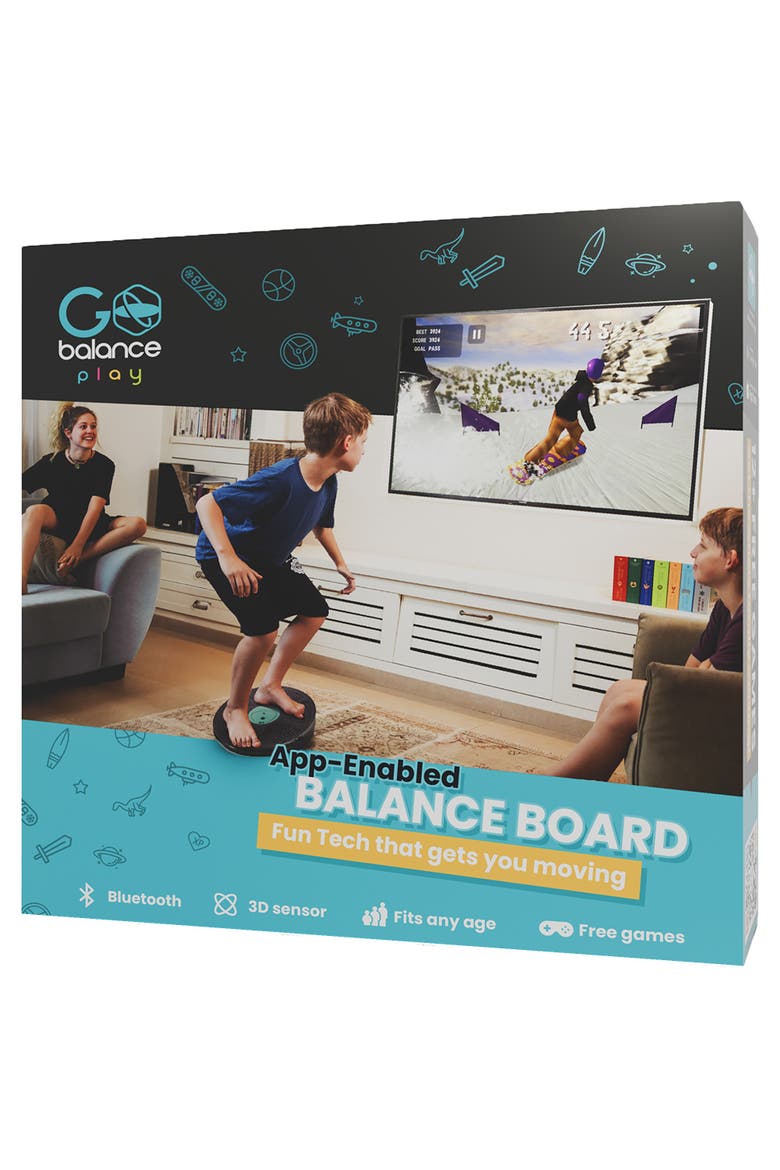 GoBalance Play App-Enabled Interactive Balance Board, Main, color, Multicolored
