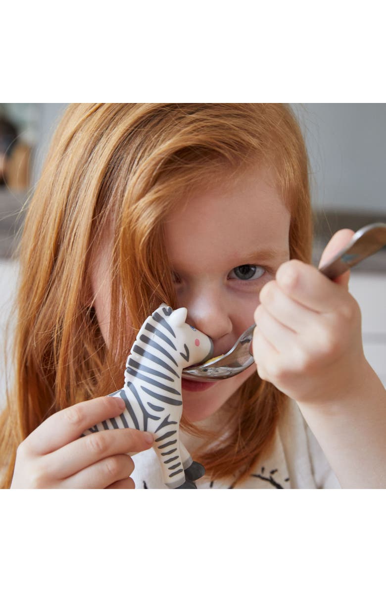 HABA Little Friends Zebra - 4" Chunky Plastic Zoo Animal Toy Figure, Alternate, color, Multi