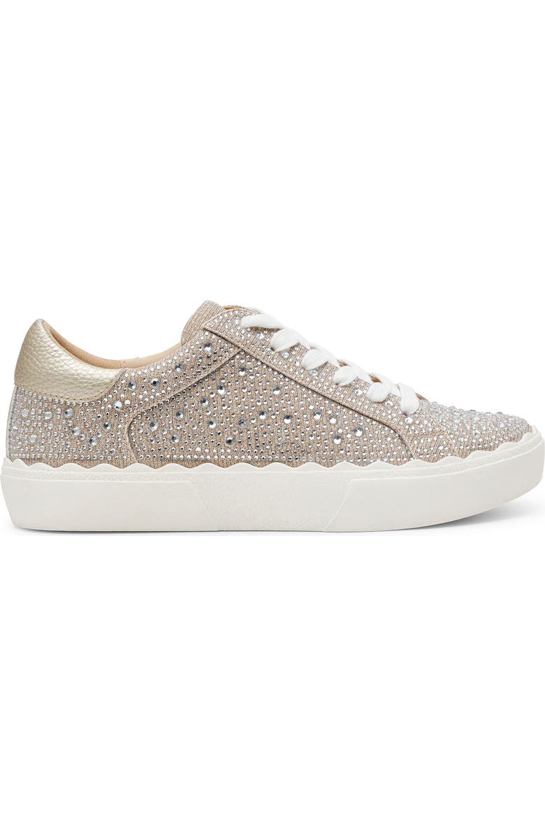 Anne Klein Carrie Crystal Encrusted Knit Sneaker, Alternate, color,