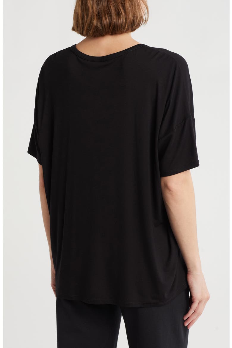 Crewneck Boxy T-Shirt, Alternate, color, BLACK