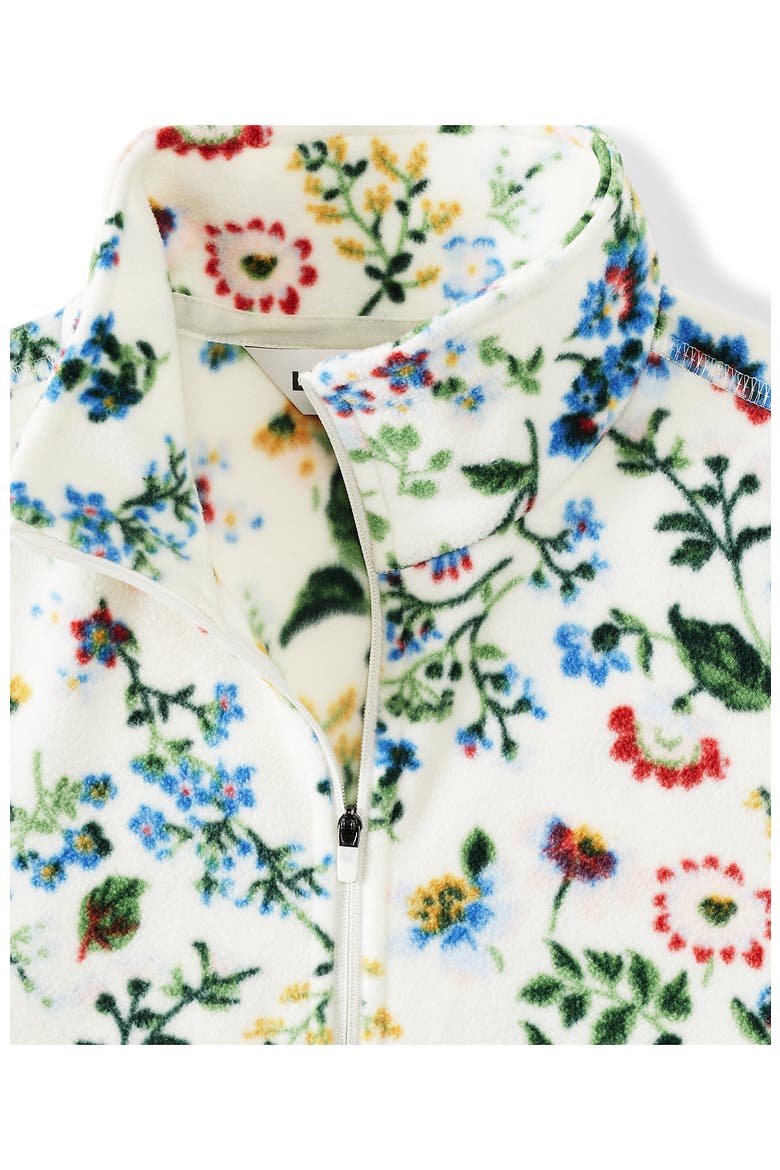Anyweather Fleece Quarter Zip Pullover, Alternate, color, Ivory Multi Floral