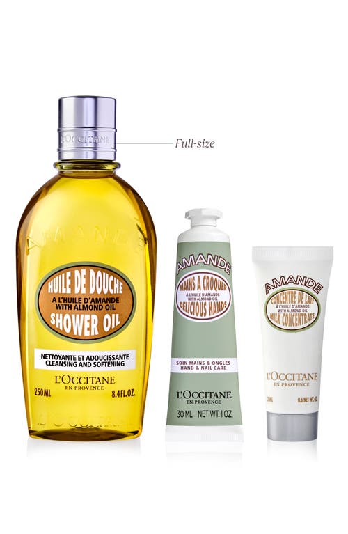L'occitane Almond Forever Gift Set (nordstrom Exclusive) $49 Value In Transparent