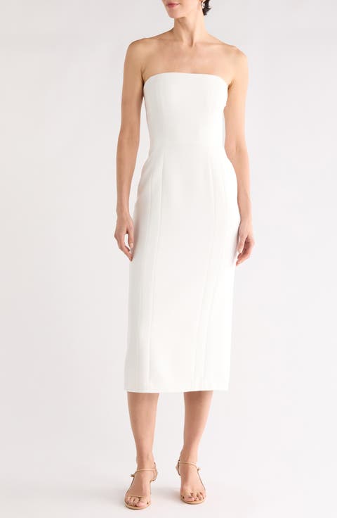 Elizabeth Strapless Midi Dress