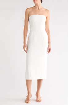 A.L.C. Elizabeth Strapless Midi Dress