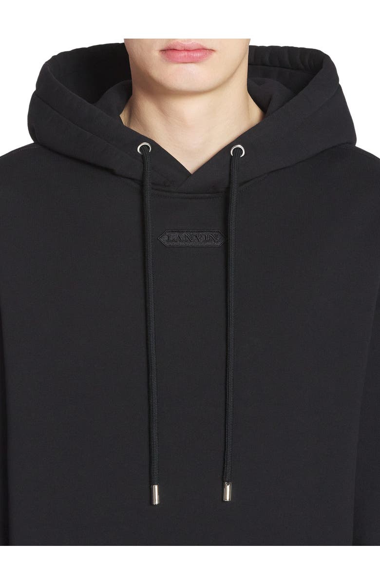 Lanvin Detail Loose-fitting Hoodie, Alternate, color, Black