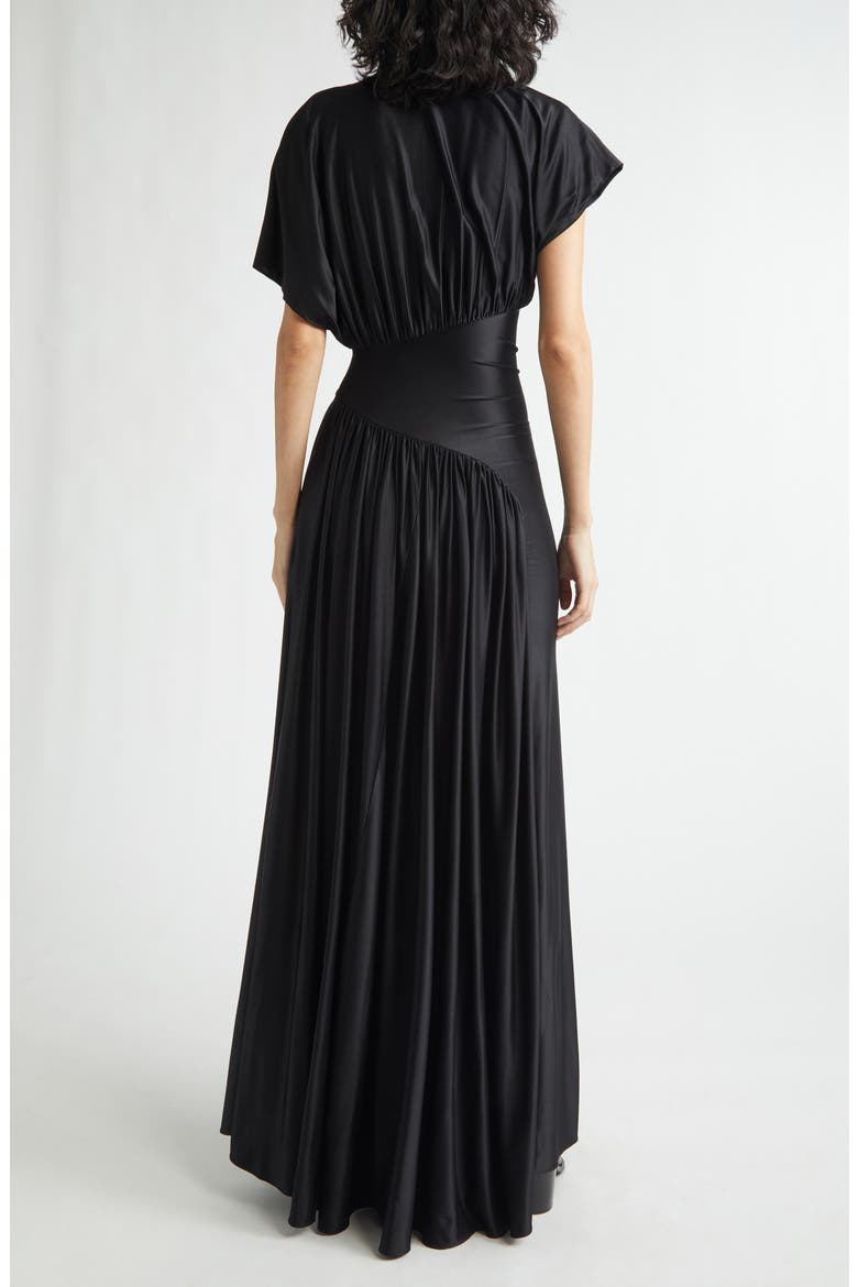 Asymmetric Waist Panel Dress, Alternate, color, BLACK