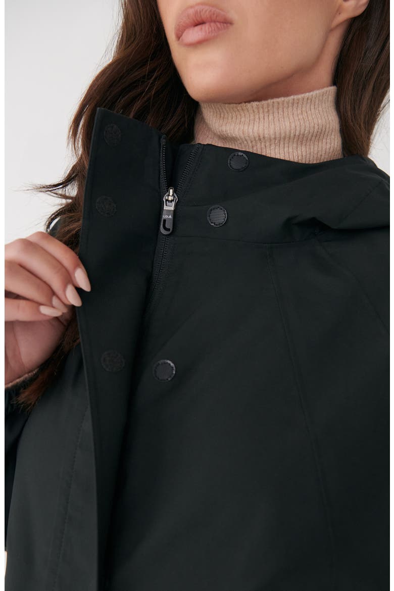 Alizé Waterproof Rain Jacket, Alternate, color, BLACK