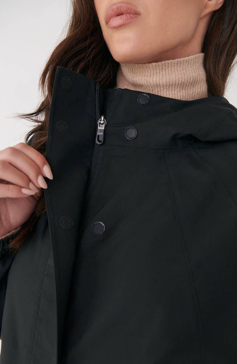 Lole Aliz Waterproof Rain Jacket, Alternate, color, Black