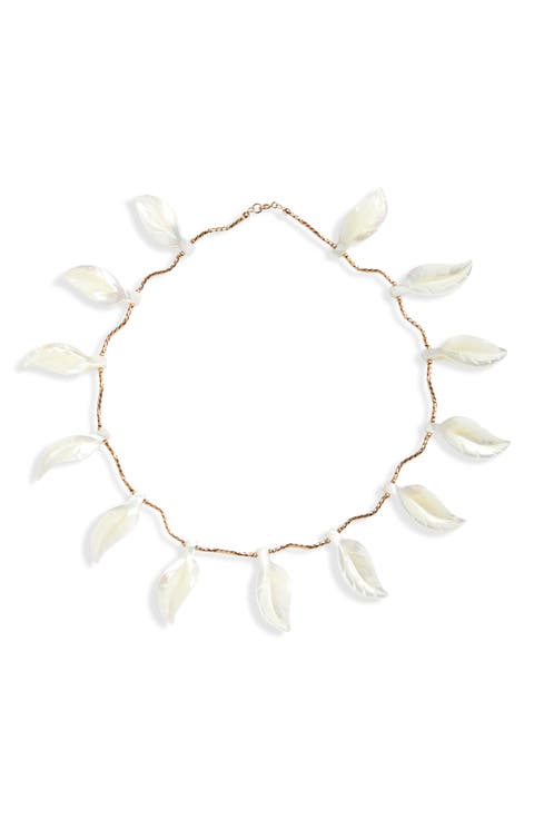 Tsuta Ivy Leaf Collar Necklace