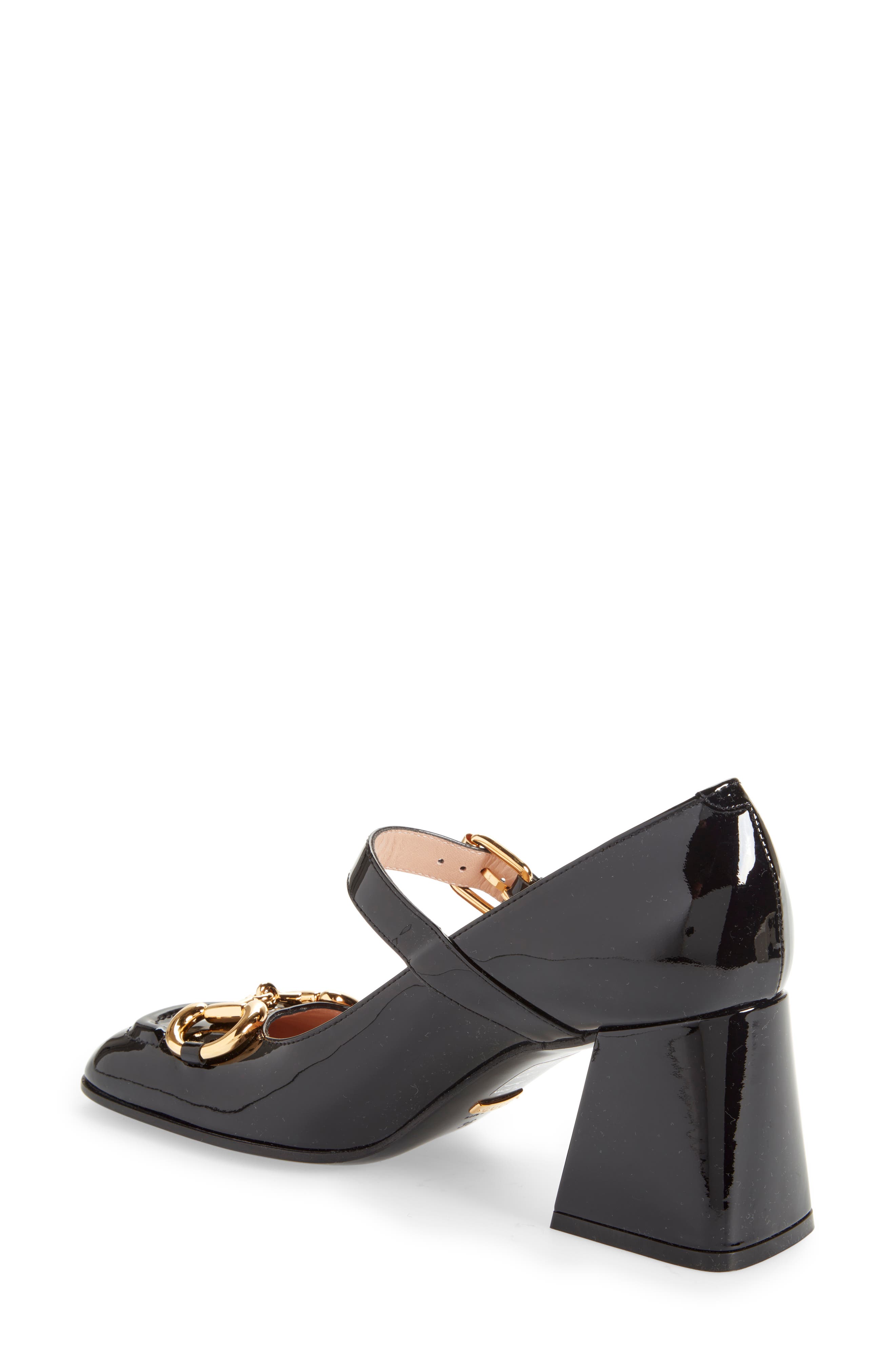 Horsebit Patent Leather Mary Jane Pump, Alternate, color, NERO