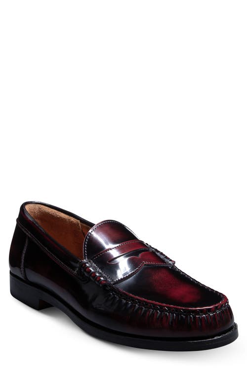 Allen Edmonds Newman Penny Loafer in Antique Burgundy 