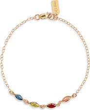 Set & Stones Marquise Multi Birthstone Bracelet