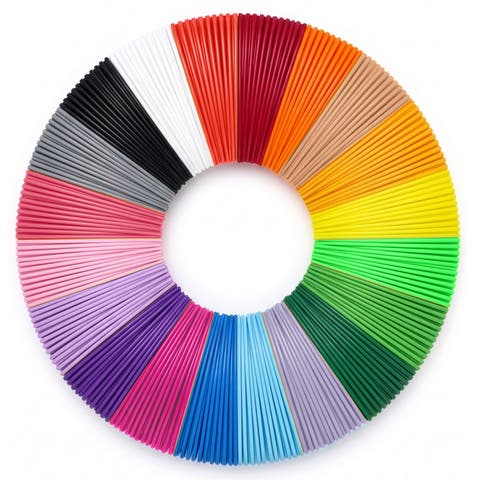 3D Printing Pen Filament Refills Set, Assorted Color 5M PLA refills, 20 pcs