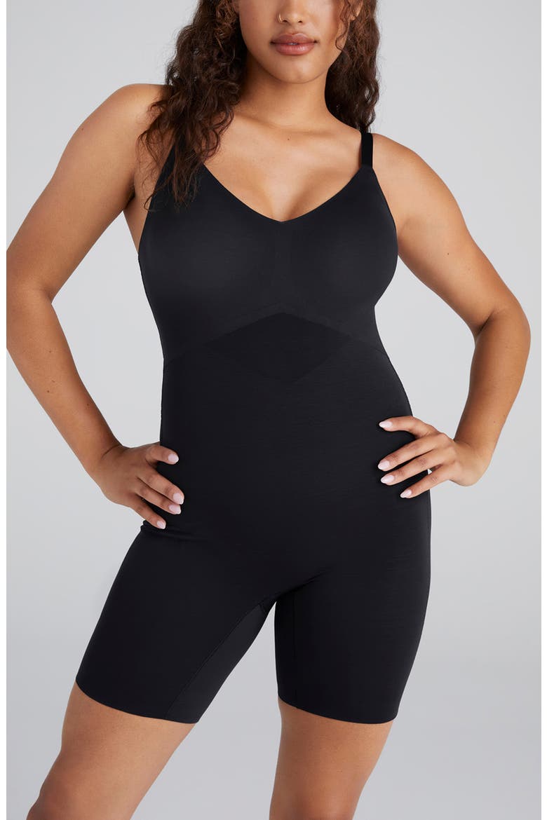Mid Thigh Bodysuit, Main, color, VAMP