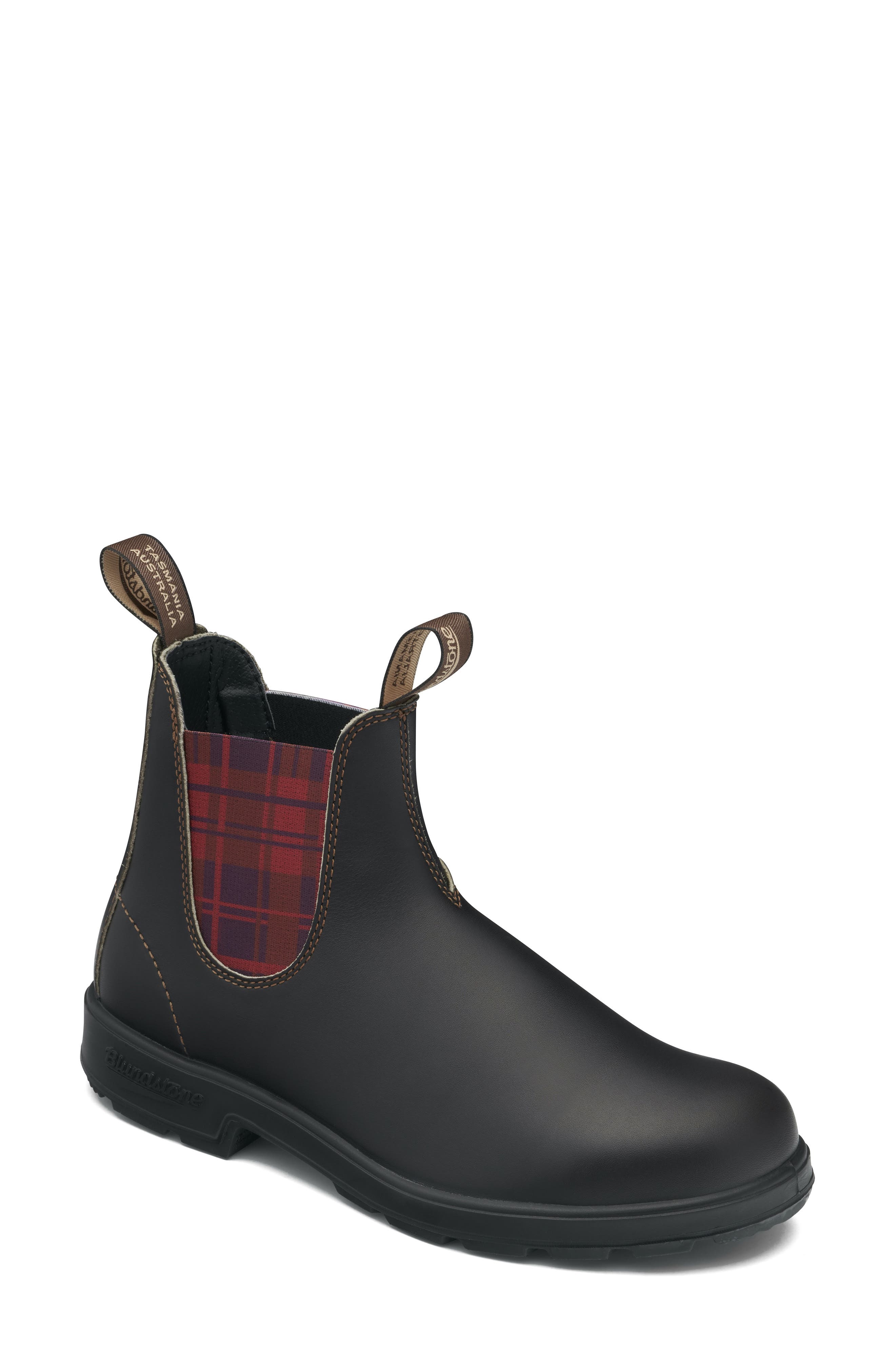 Blundstone Original 500 Water Resistant Chelsea Boot, Main, color, STOUT BROWN/ BURGUNDY