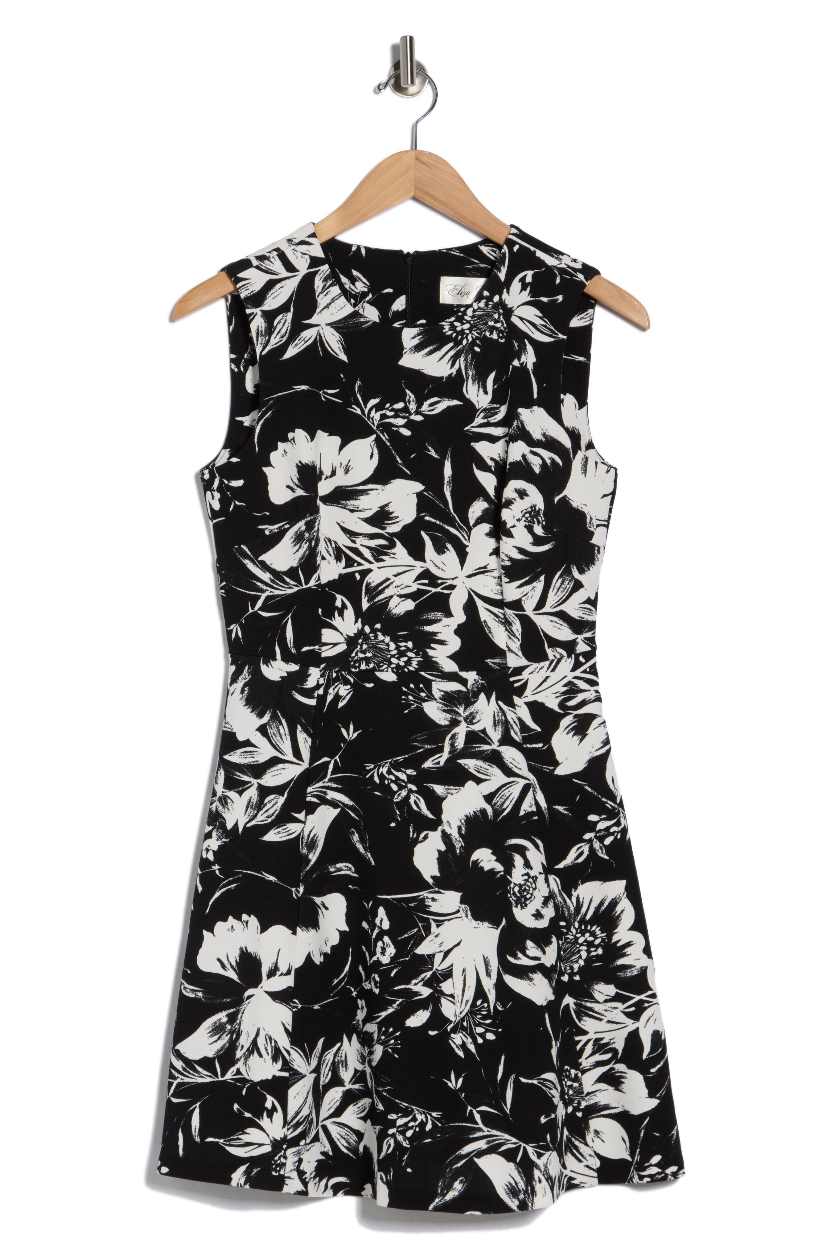 Eliza J Floral Print A-Line Dress
