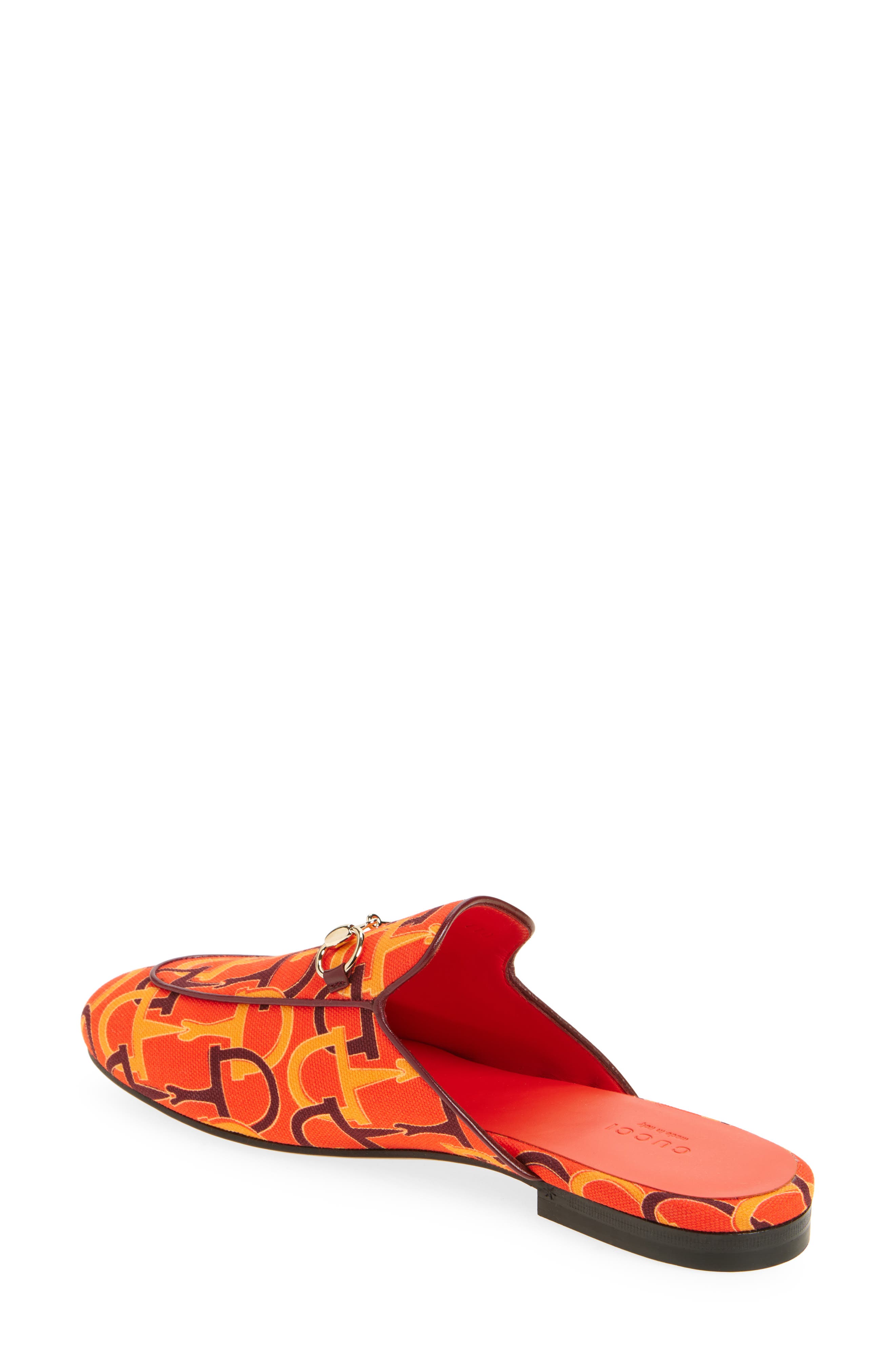 Gucci Princetown Horsebit Loafer Mule, Alternate, color, Orange