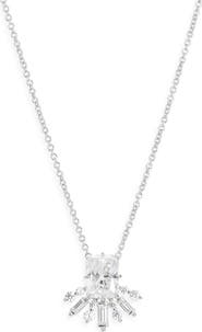 Nadri Stellar Half Halo Pendant Necklace