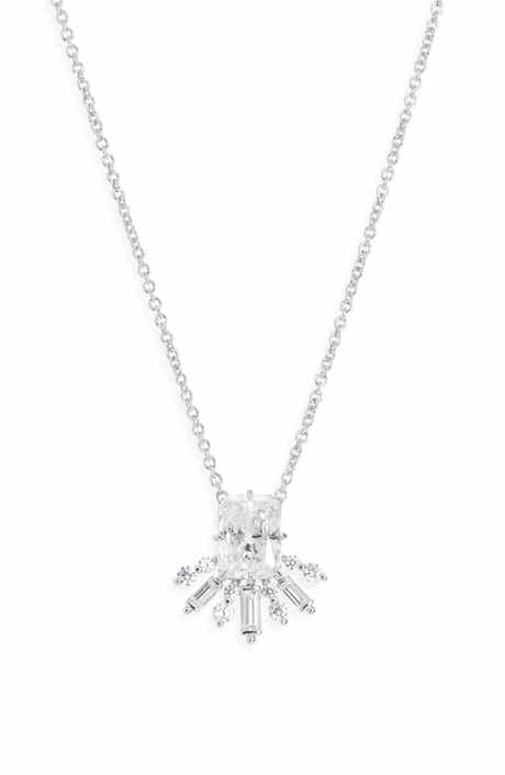 Stellar Half Halo Pendant Necklace