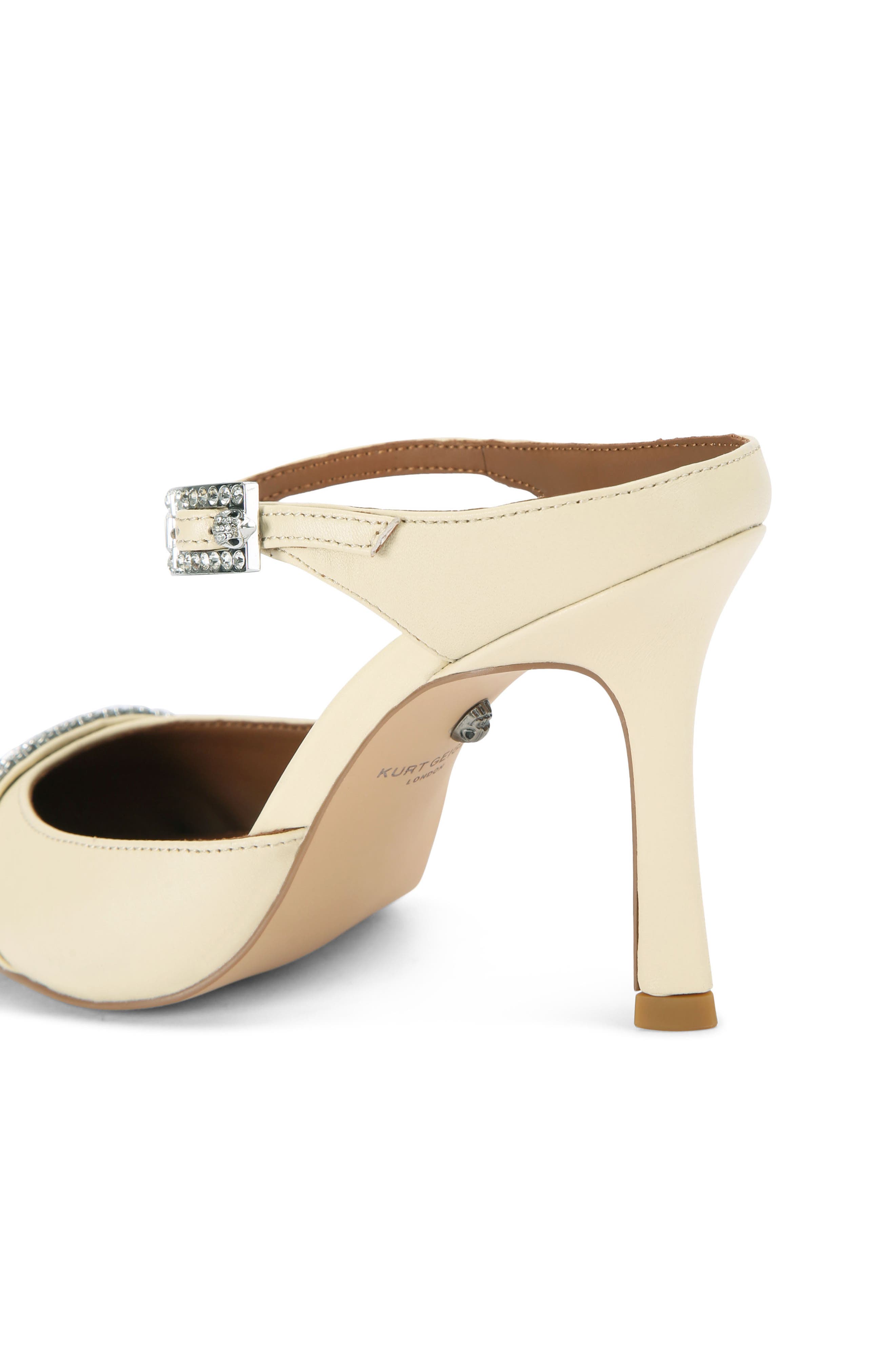 Kurt Geiger London Strass Pointed Toe Mule, Alternate, color, Natural