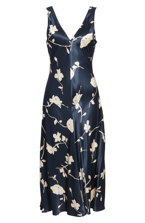 Rails Camellia Midi Dress In Midnight Roses