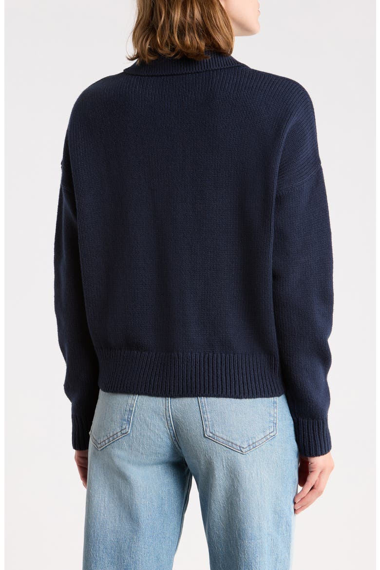 Daphne Sweater Polo, Alternate, color, DEEP INDIGO