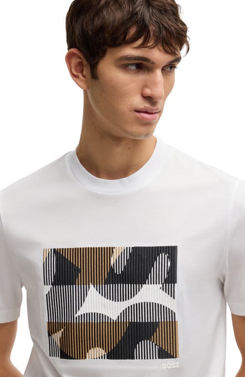 Hugo Boss Boss Thompson Logo Graphic T-shirt In White