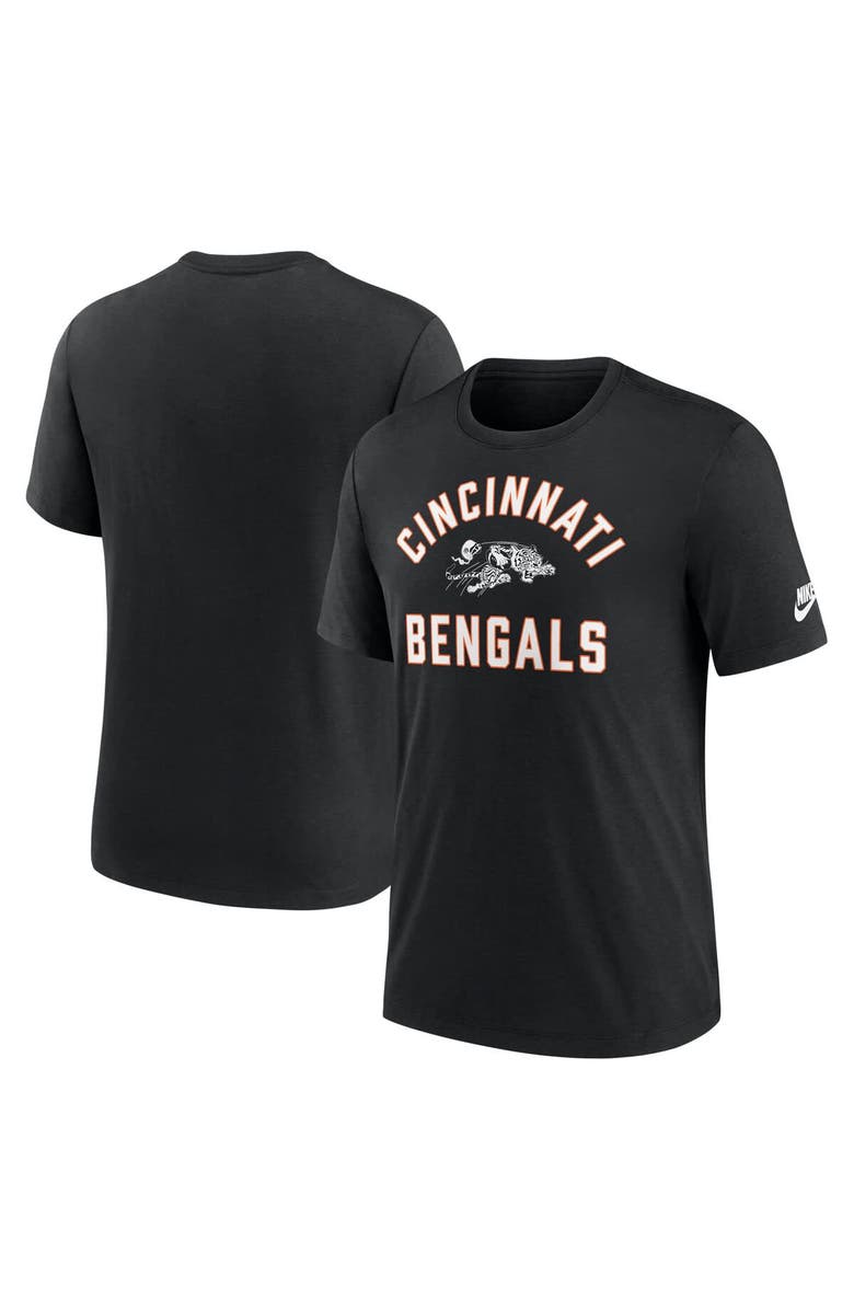 Nike Men's Nike Black Cincinnati Bengals Favorable Timeline Tri-Blend T-Shirt, Alternate, color, Black