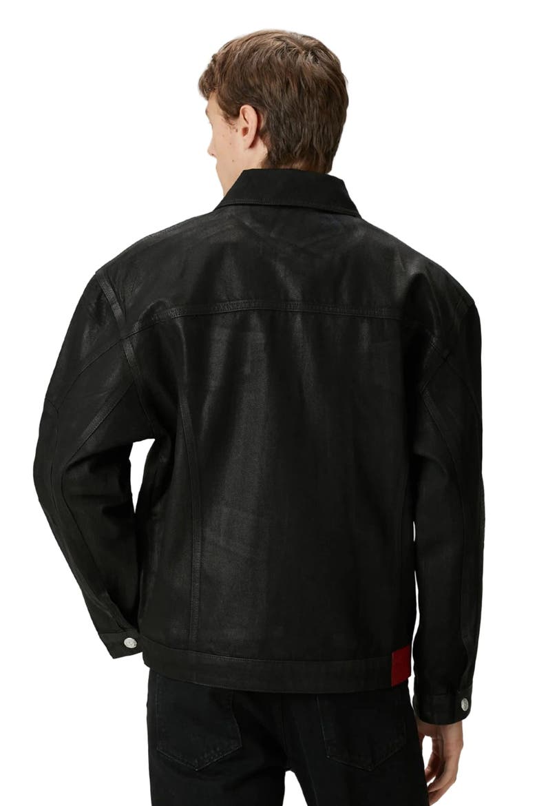 Faded Denim Jacket, Alternate, color, BLACK