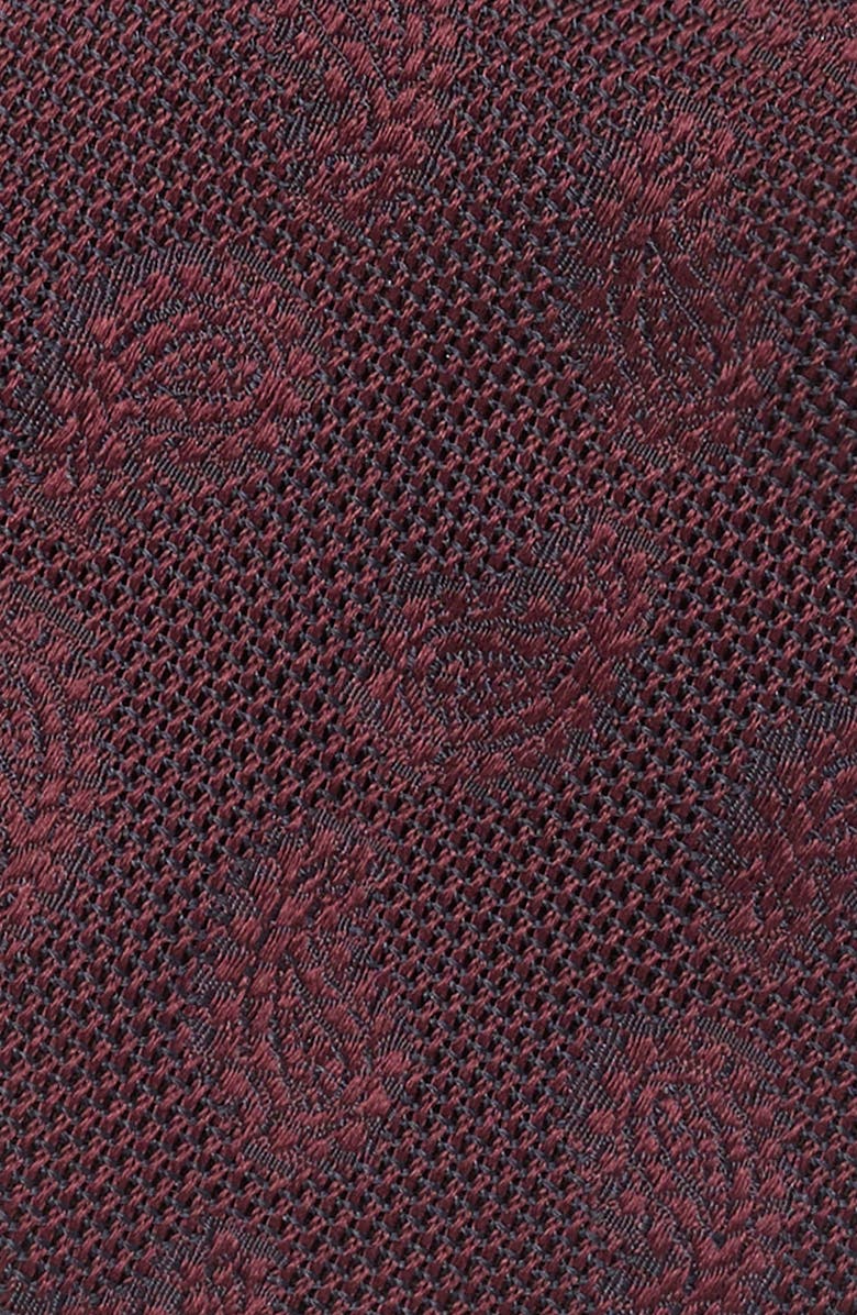 ZEGNA TIES Tonal Paisley Jacquard Silk Tie, Alternate, color, Dark Red Fan