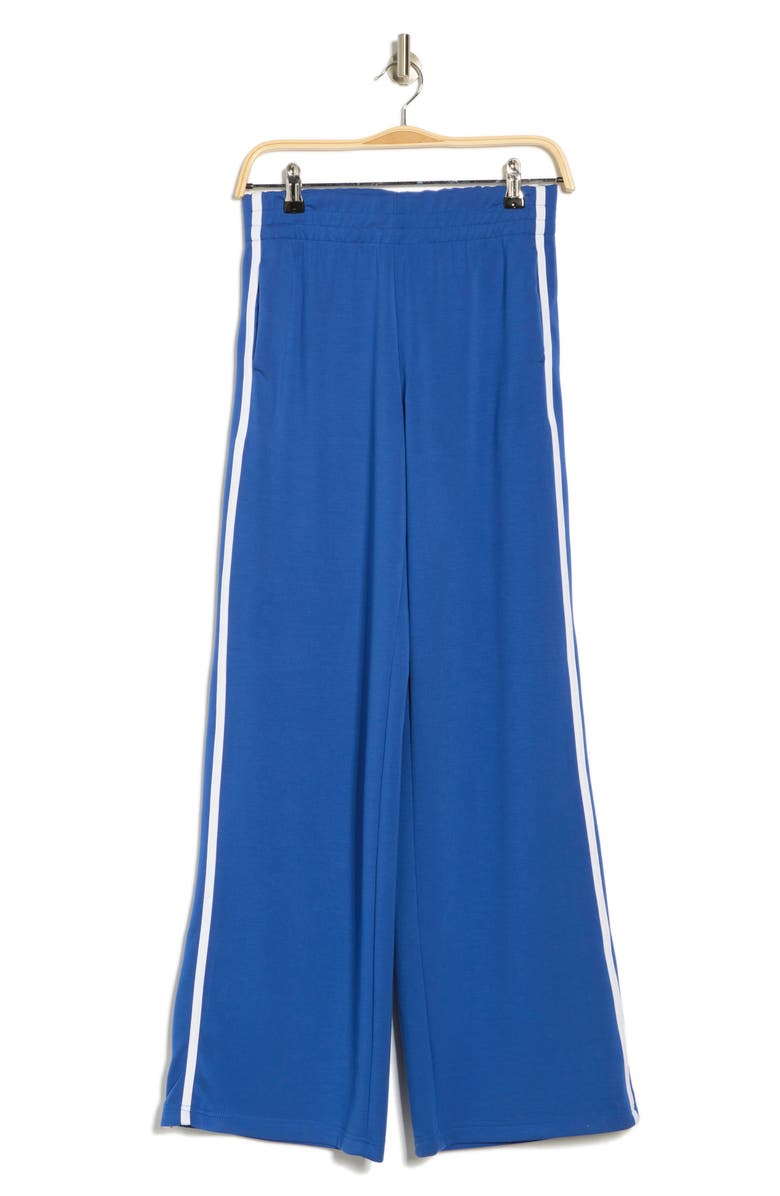 INTERNATIONAL DESIGNER Knit Pull-On Pants, Alternate, color, Dark Blue Bell/ White