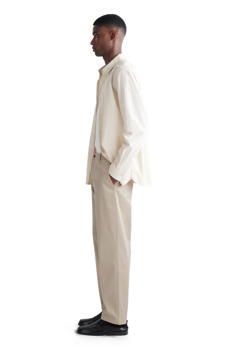 COS Cotton Slim-Fit Straight-Leg Chinos, Alternate, color, Beige