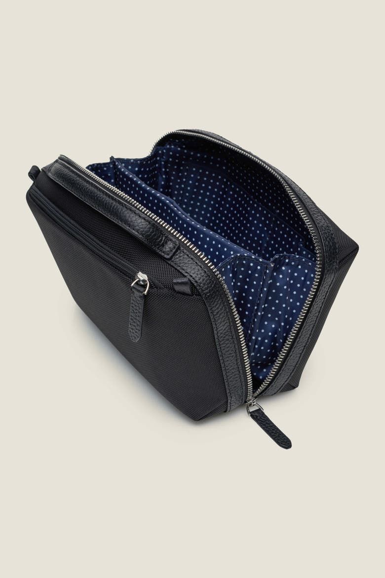 Toto Split Compartment Nylon Travel Dopp Kit, Alternate, color, Black Nylon