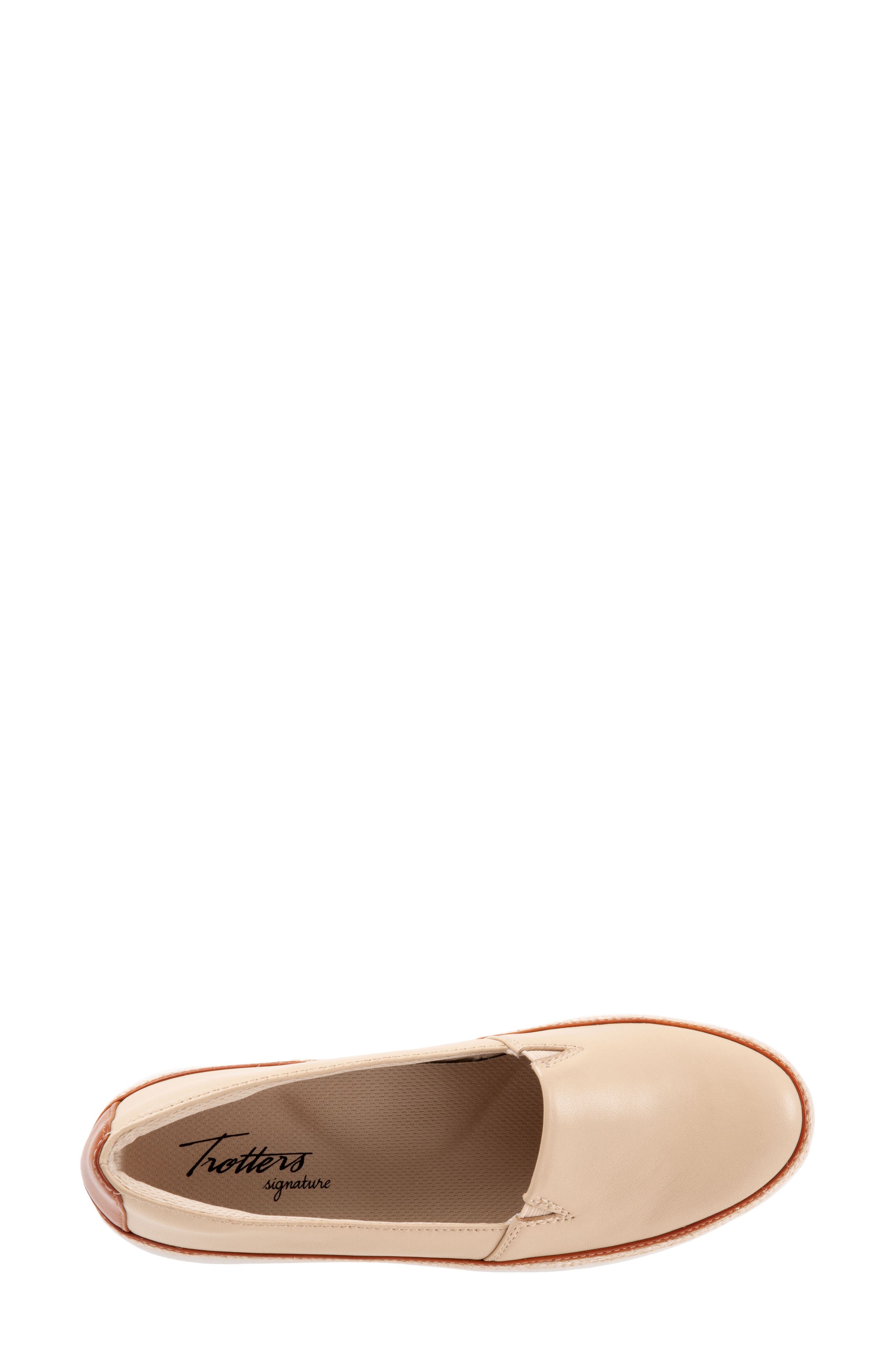 Destiny Flat, Alternate, color, BEIGE LEATHER