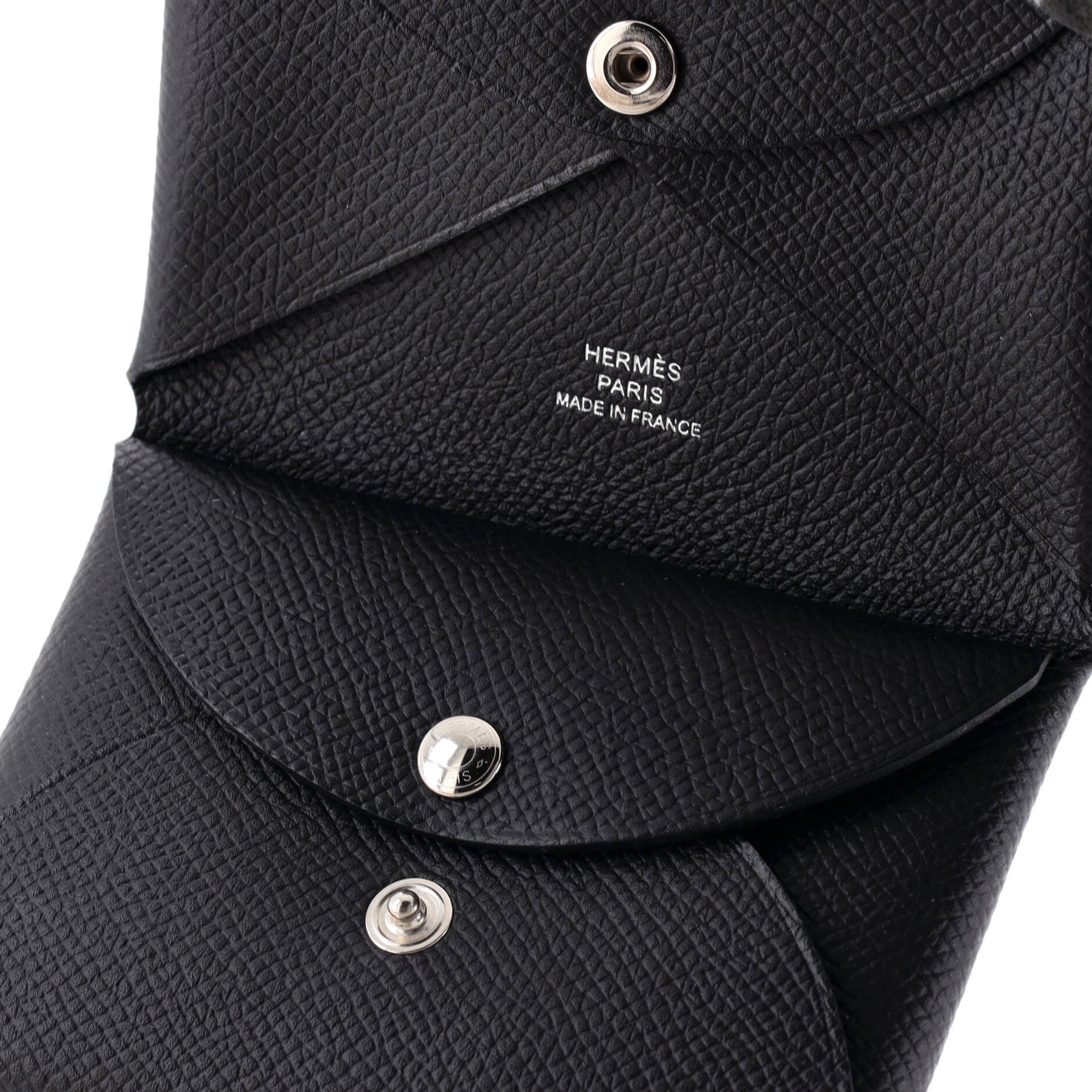Calvi Duo Card Holder Epsom, Alternate, color, Black
