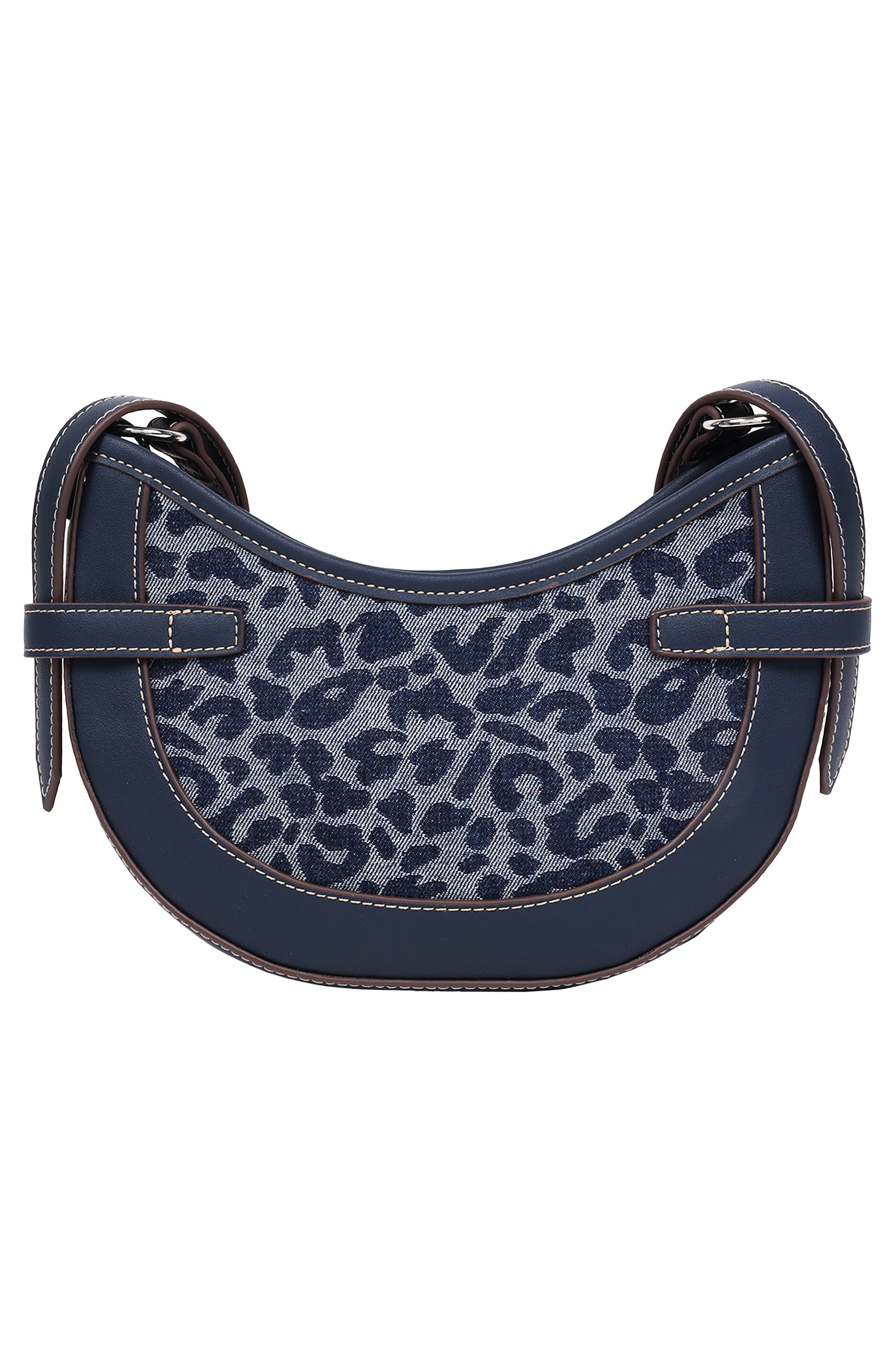 True Religion Blake Leopard Crescent Bag, Alternate, color, 