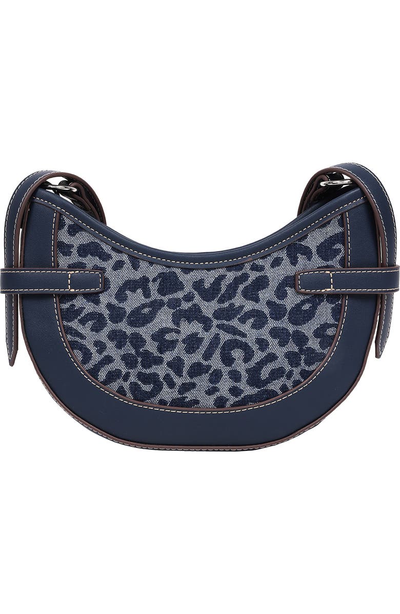 True Religion Blake Leopard Crescent Bag, Alternate, color,