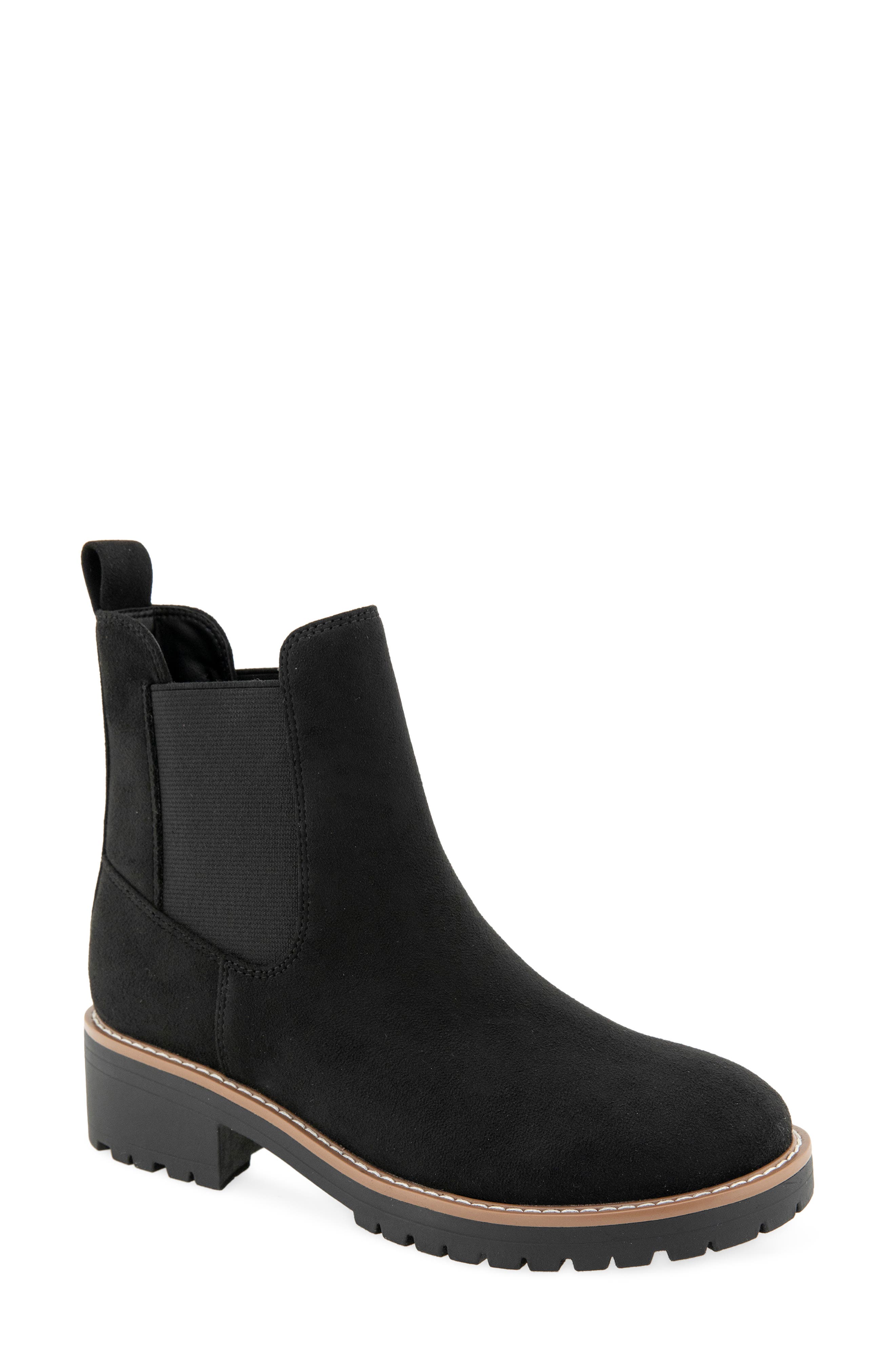 Khai Chelsea Boot, Main, color, BLACK