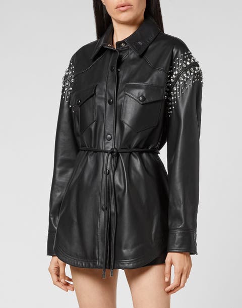 Leather Shirt Women
