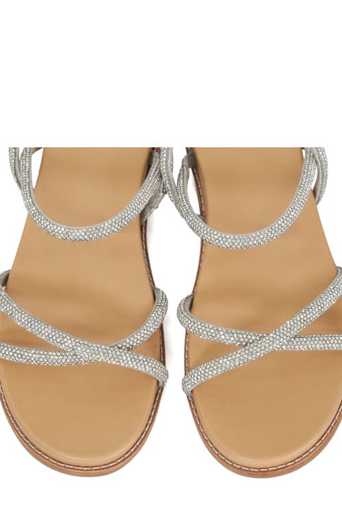 Dune London Levia Slingback Platform Sandal In Silver