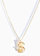 Girls Crew Flutterfly Initial Necklace