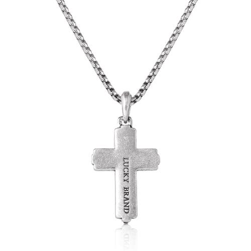 Lucky Brand Silver Cross Pendant Necklace