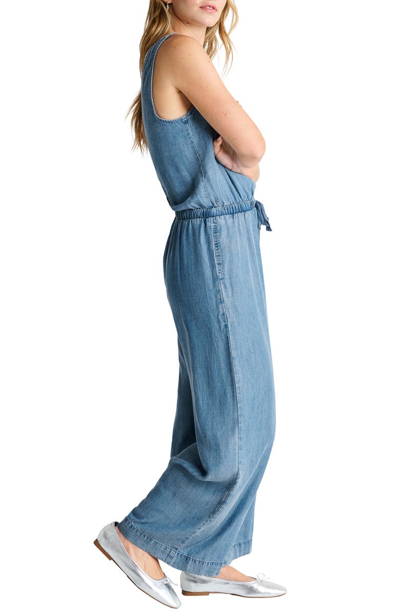 Splendid Kali Wide Leg Chambray Jumpsuit, Alternate, color,