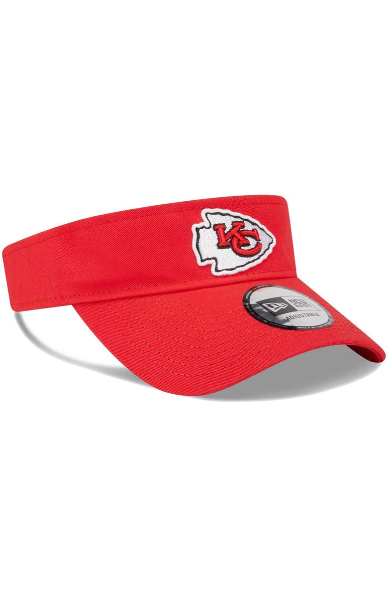 New Era Men's New Era Red Kansas City Chiefs Main Adjustable Visor, Alternate, color, Red